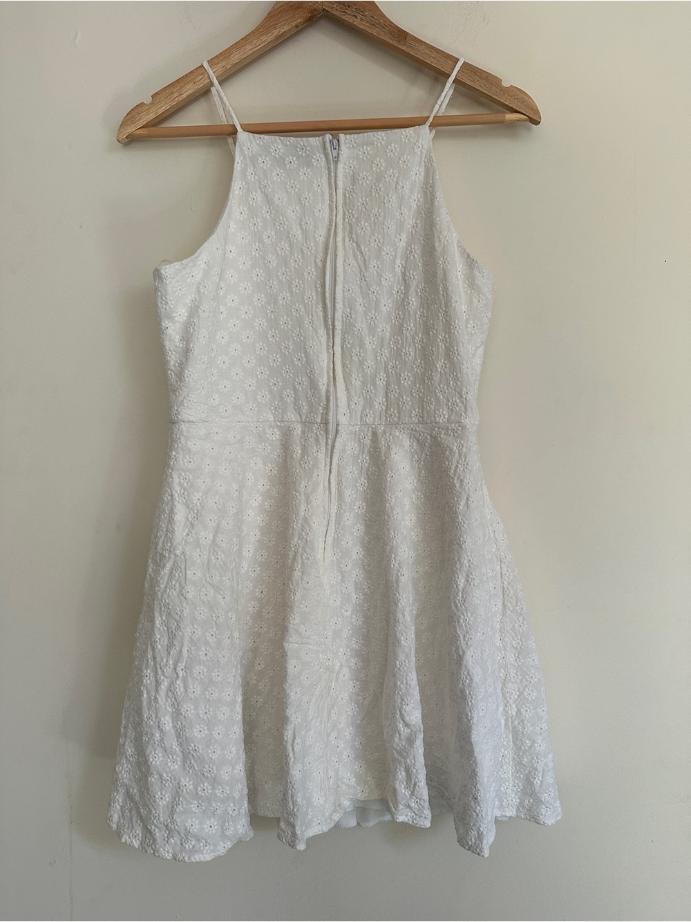 White Eyelet Skater Dress - Picture 11 of 12